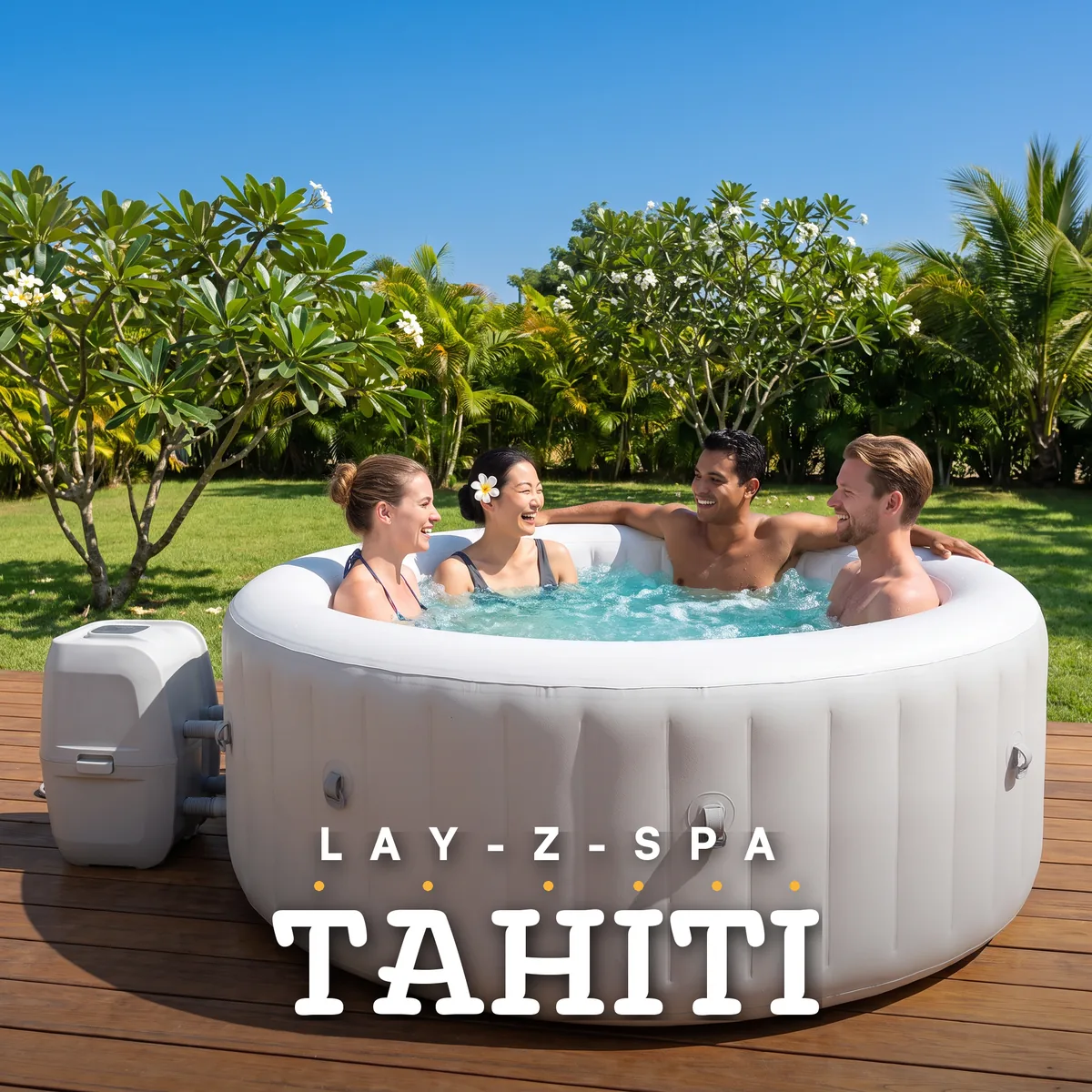 Bestway Lay-Z-Spa Tahiti AirJet Inflatable Hot Tub 60007