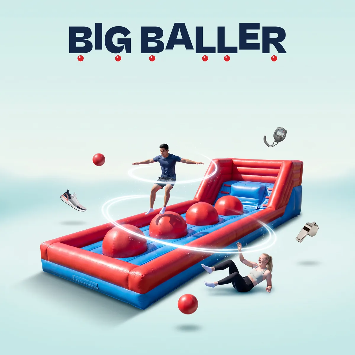 Big Baller Game Inflatable Obstacle Course