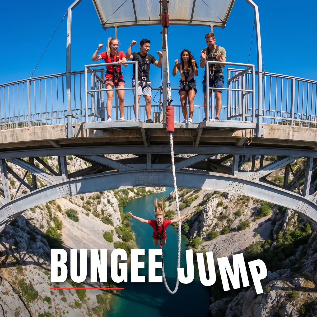 Bungee Jump Platform for Adventure Parks