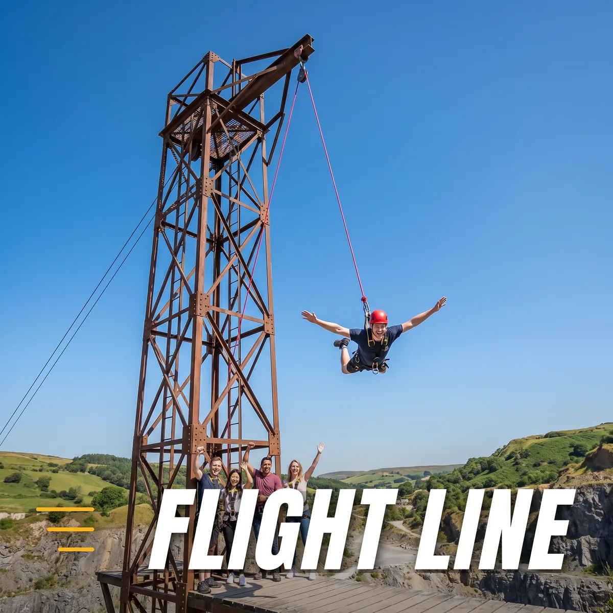 Flight Line Launch Tower Zipline Ride
