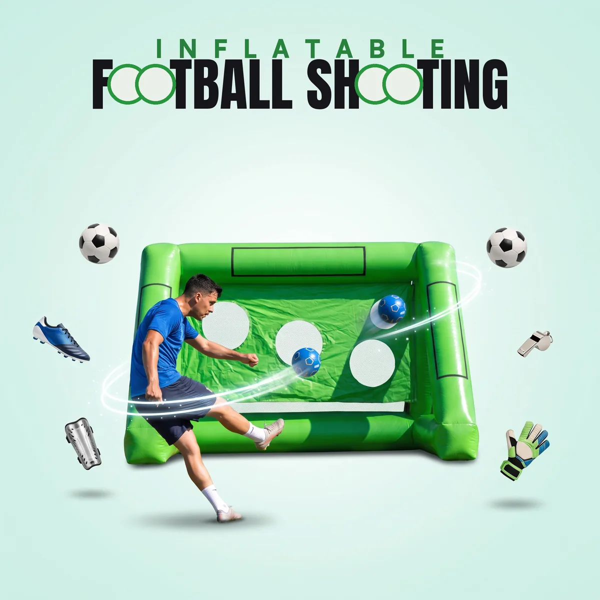 Inflatable Football Shooting
