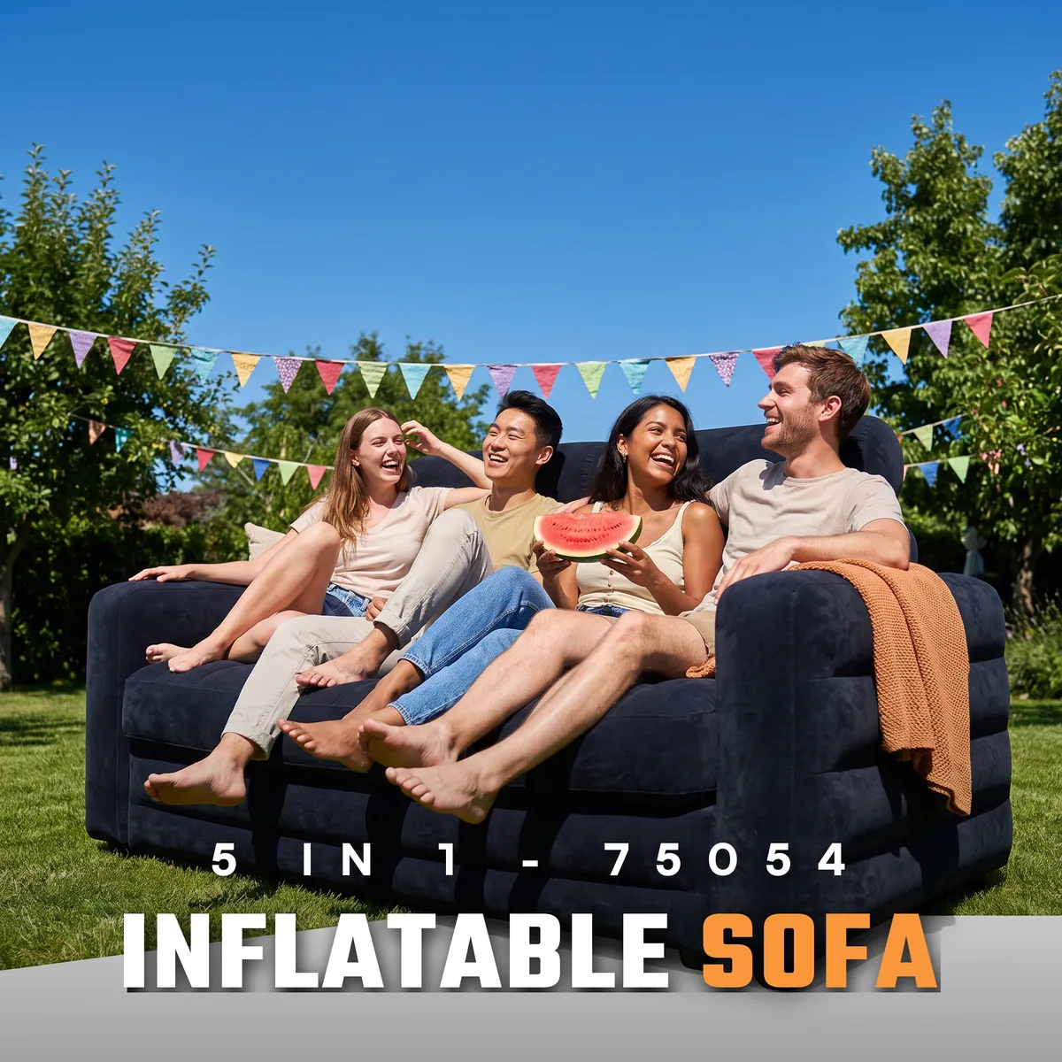 Bestway 5 in 1 Inflatable Air Sofa Bed 75054