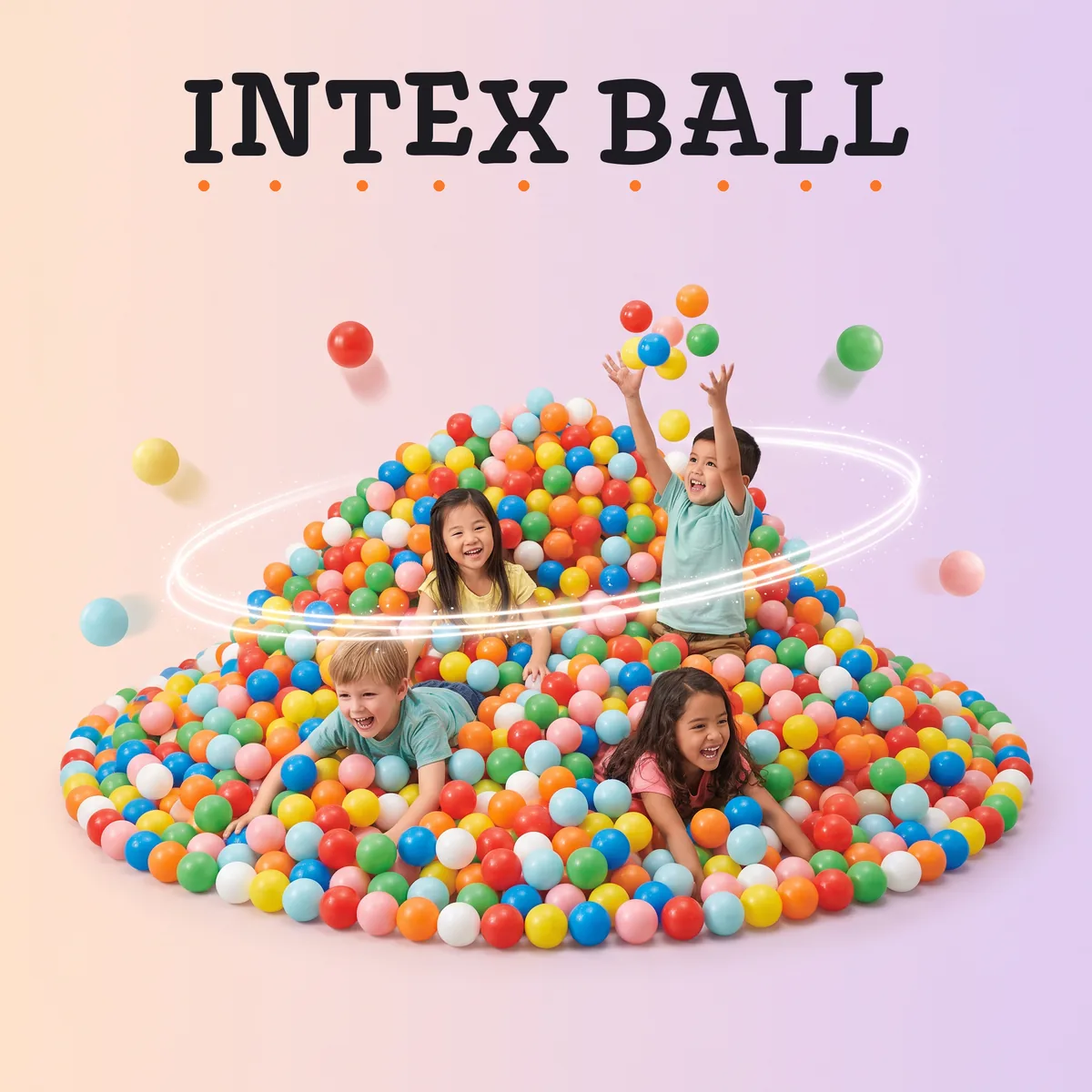Intex Fun Ballz Pack of 100 for Ball Pits