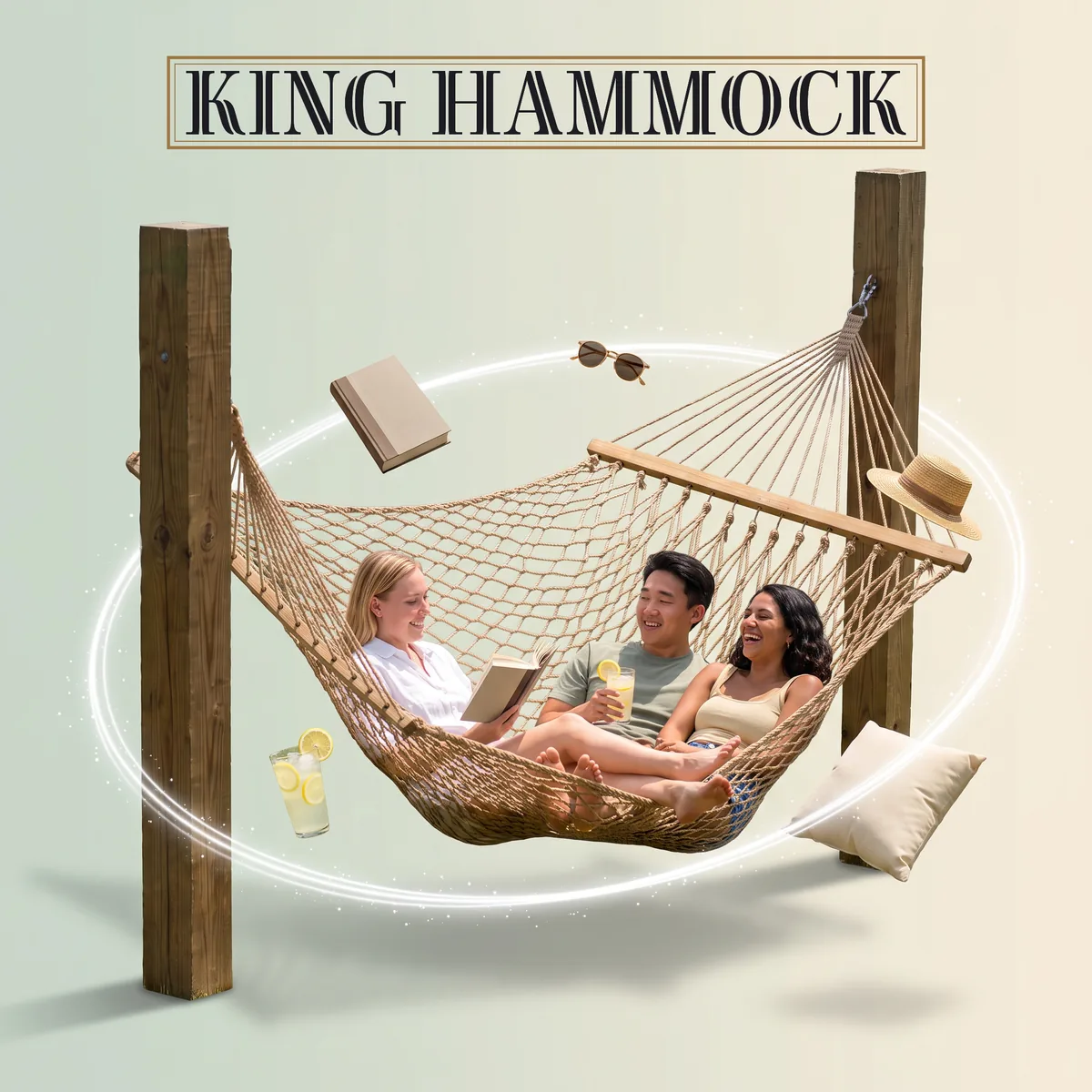 King Hammock Giant Rope Hammock 20 x 20 Ft