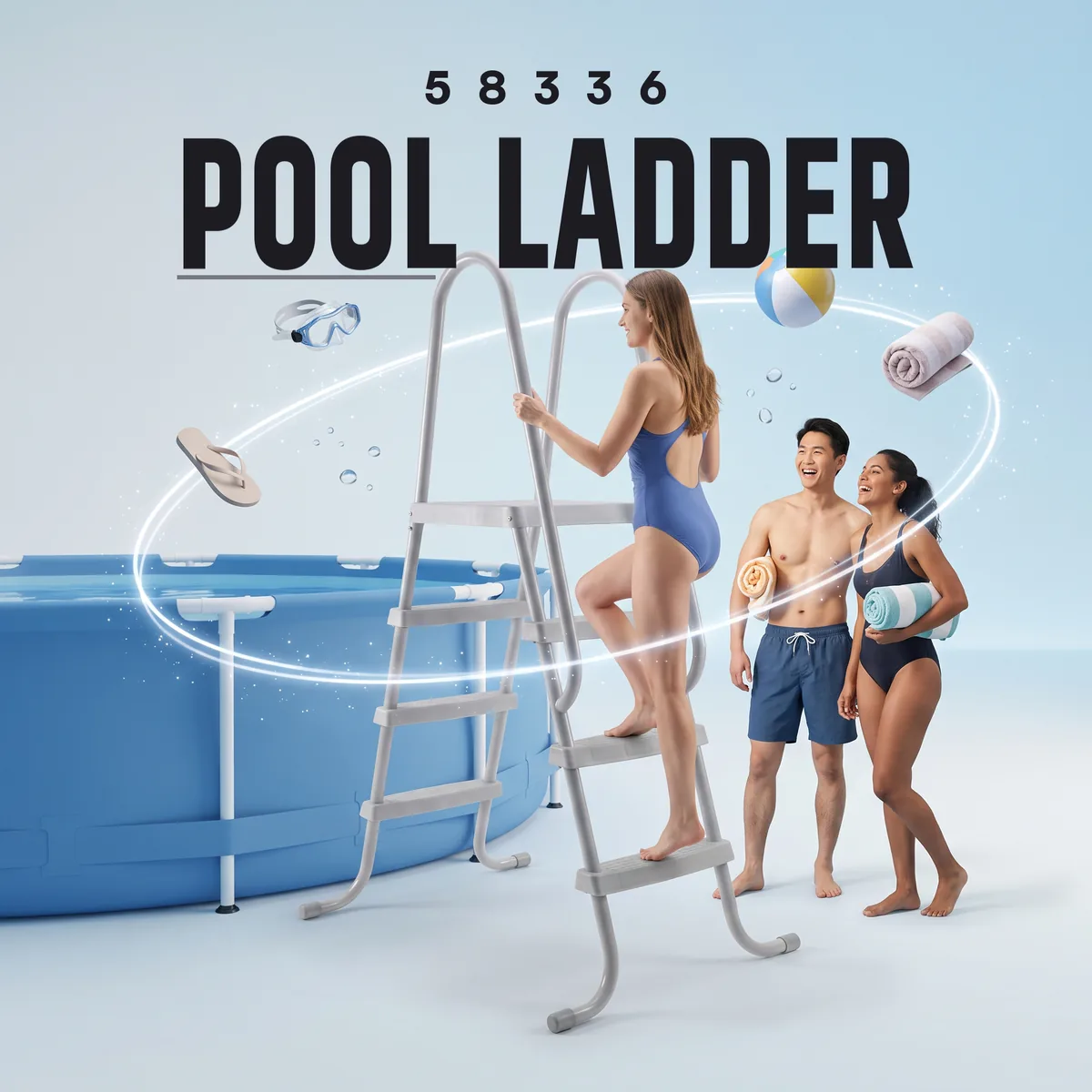 Bestway Flowclear Pool Ladder 48 inch 58336