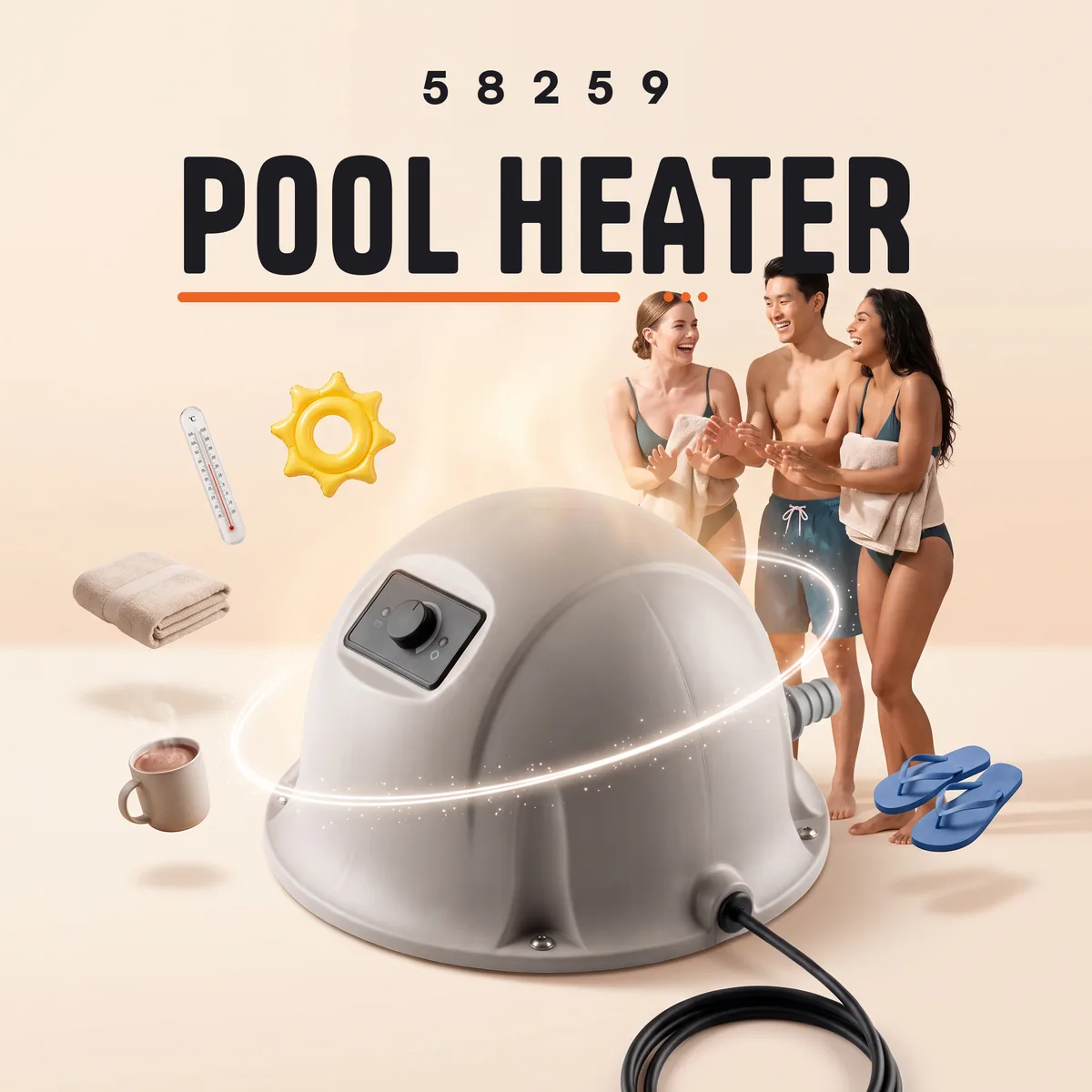 Bestway Flowclear 2.8 kW Electric Pool Heater 58259