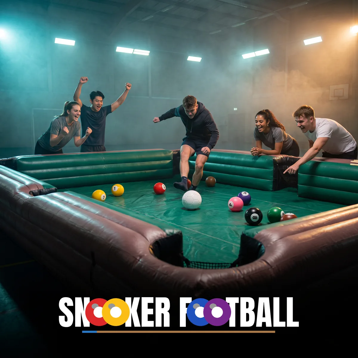 Snooker Football Human Billiards Inflatable Soccer Pool Table