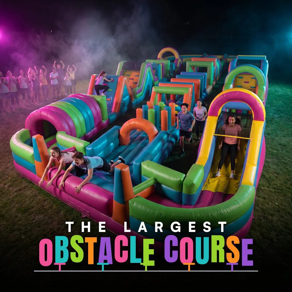 Largest Inflatable Obstacle Course 320 ft