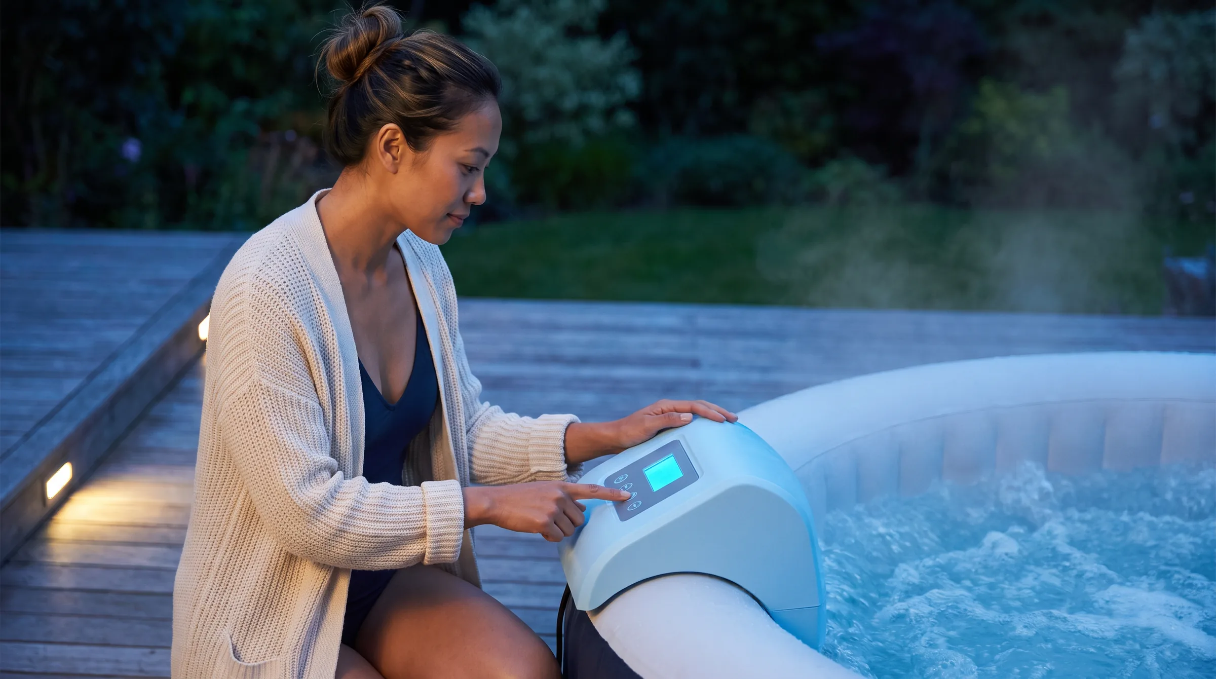 Digital Pool Heater, in use