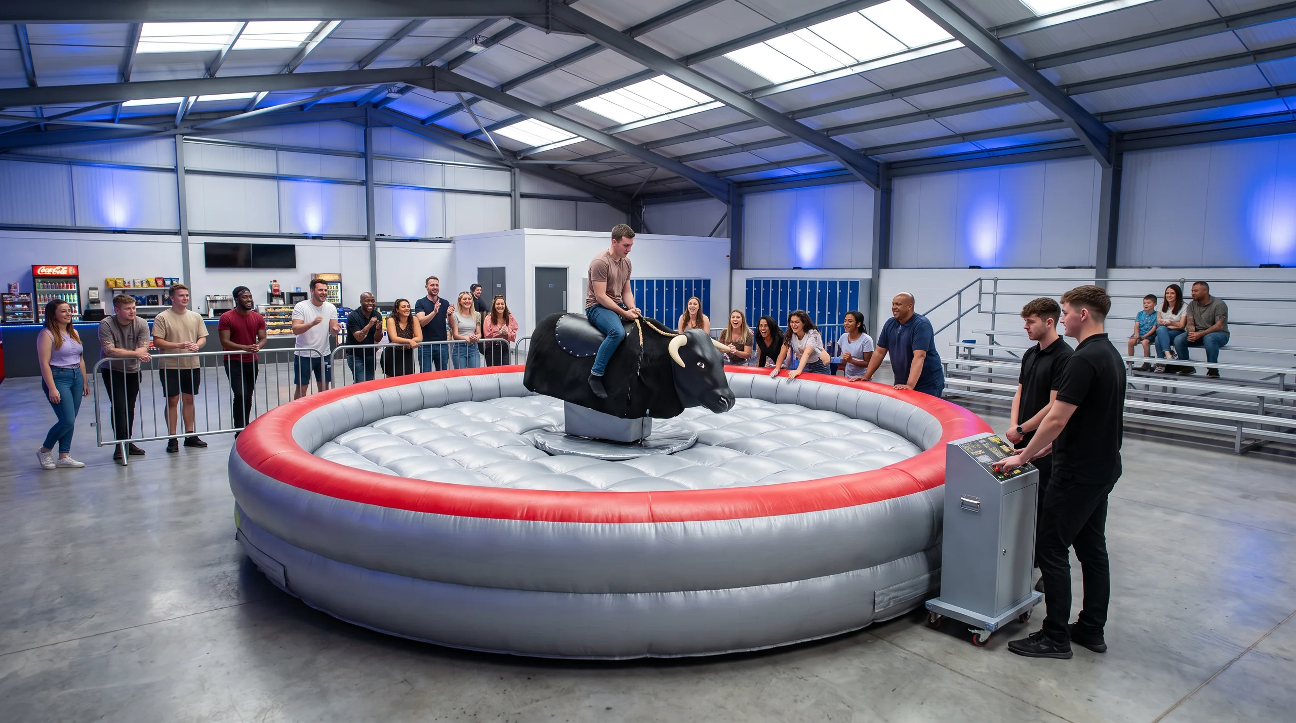 Mechanical Rodeo Bull, at a site
