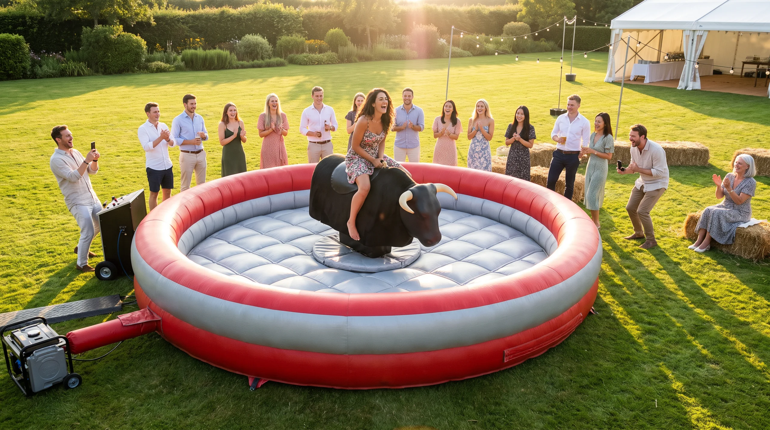 Mechanical Rodeo Bull, at a site
