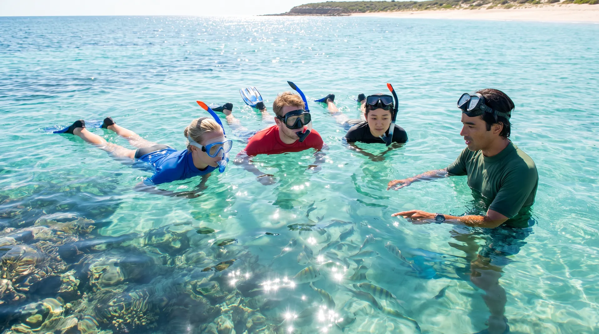 Snorkelling Set, in use