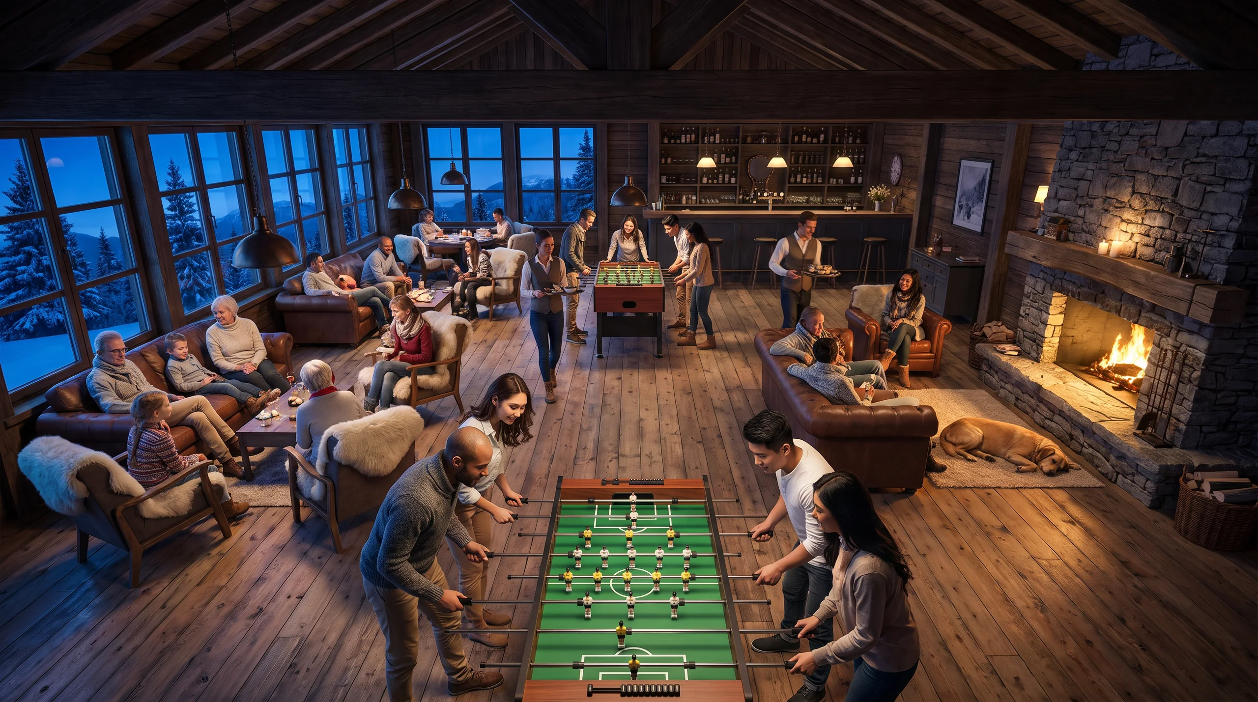 Foosball Table, at a site