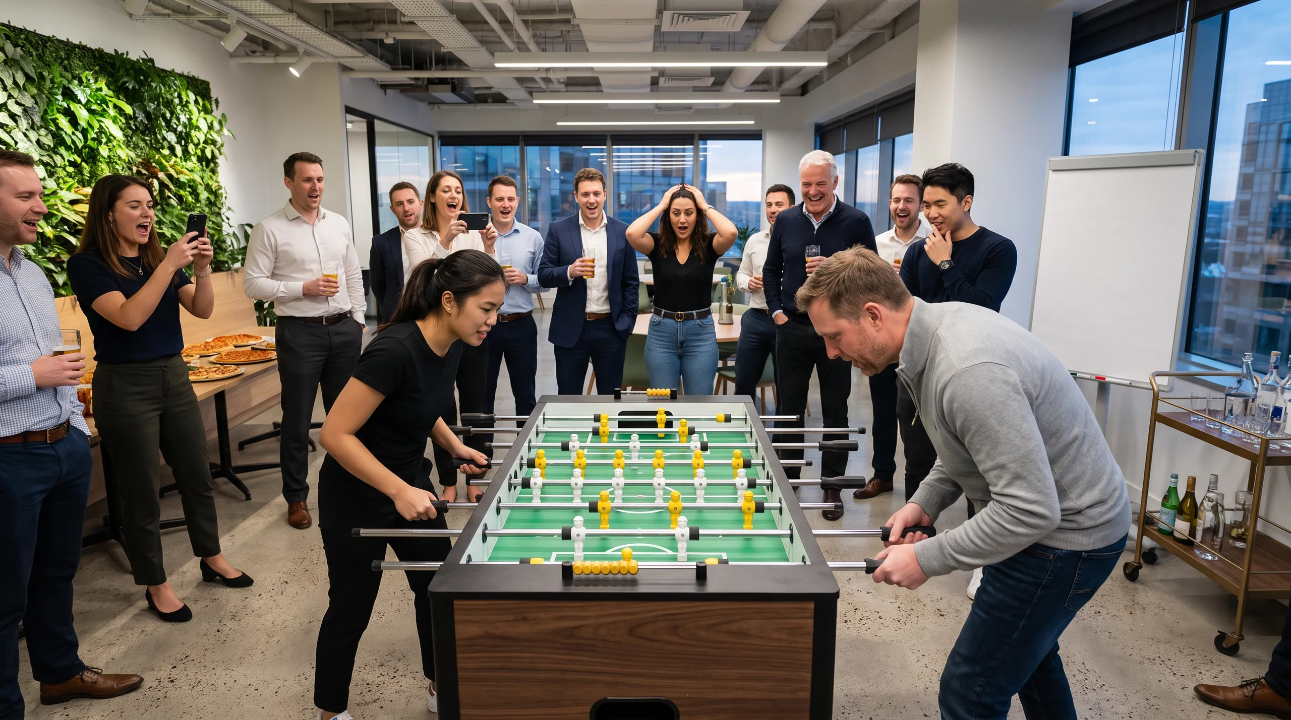 Foosball Table, at a site
