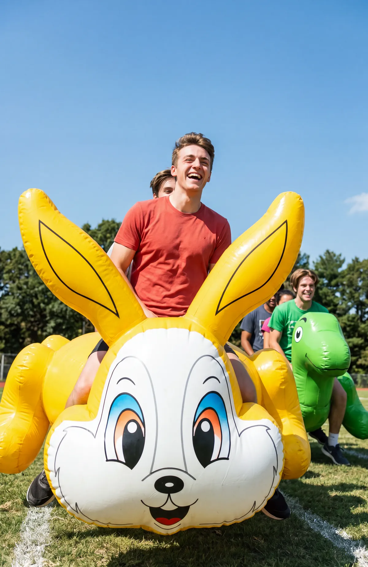 Tortoise and Hare Inflatable Team Race Game