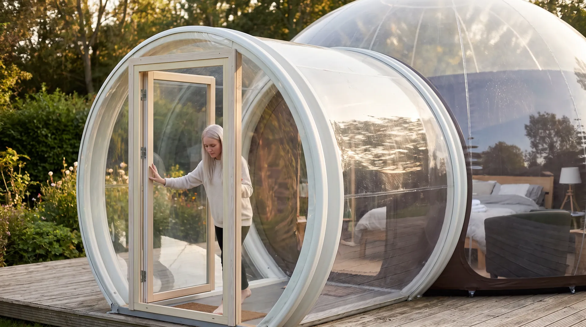 Bubble Igloo Tent, in use