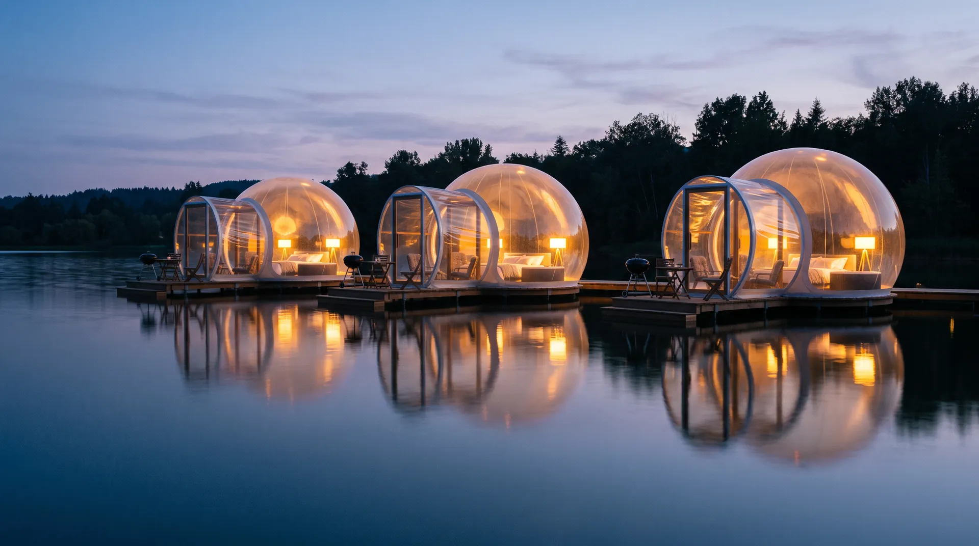 Bubble Igloo Tent, in use