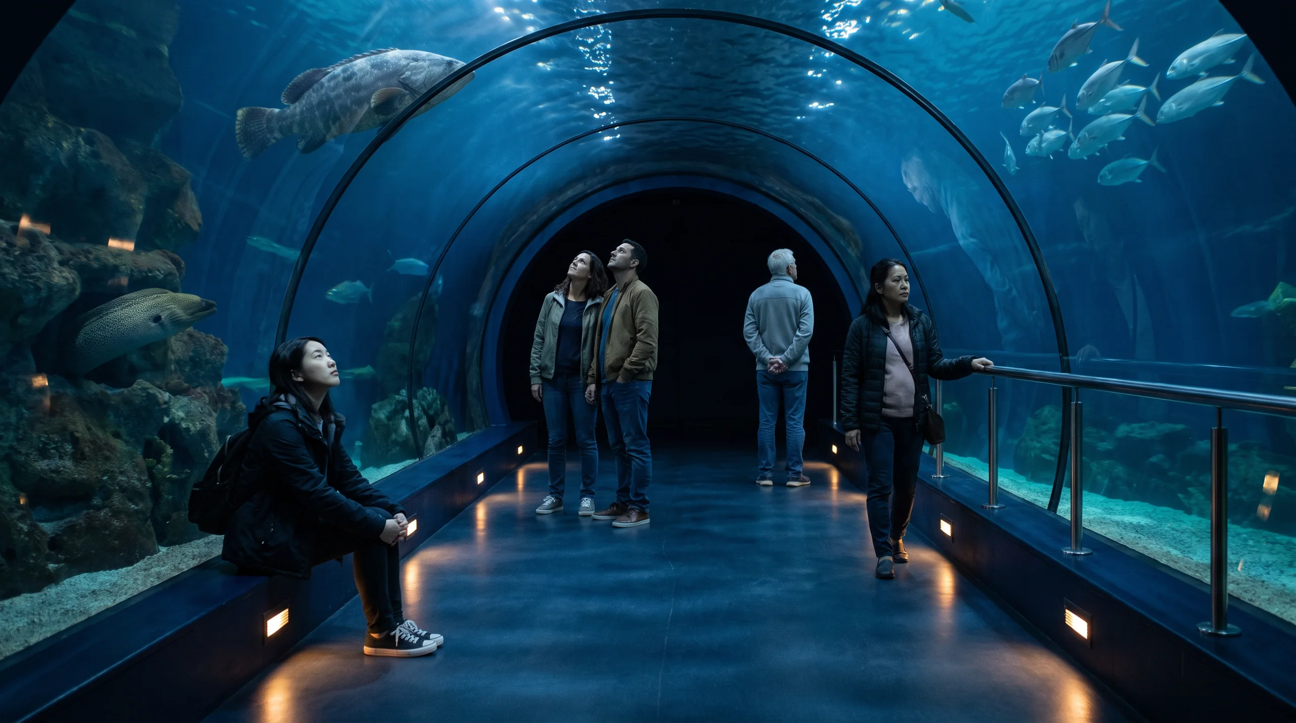 Tunnel Aquarium, at a site