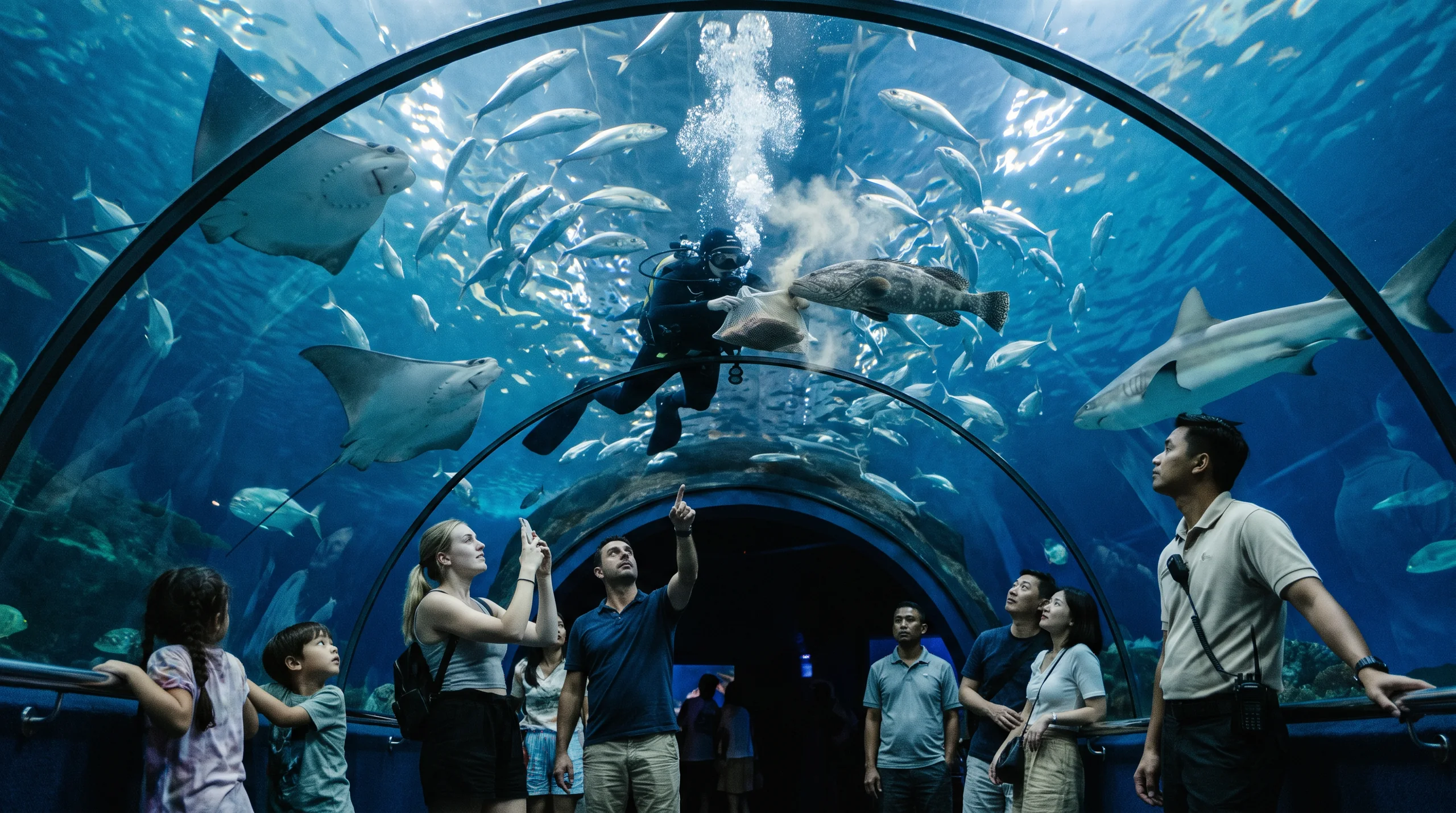 Tunnel Aquarium, at a site