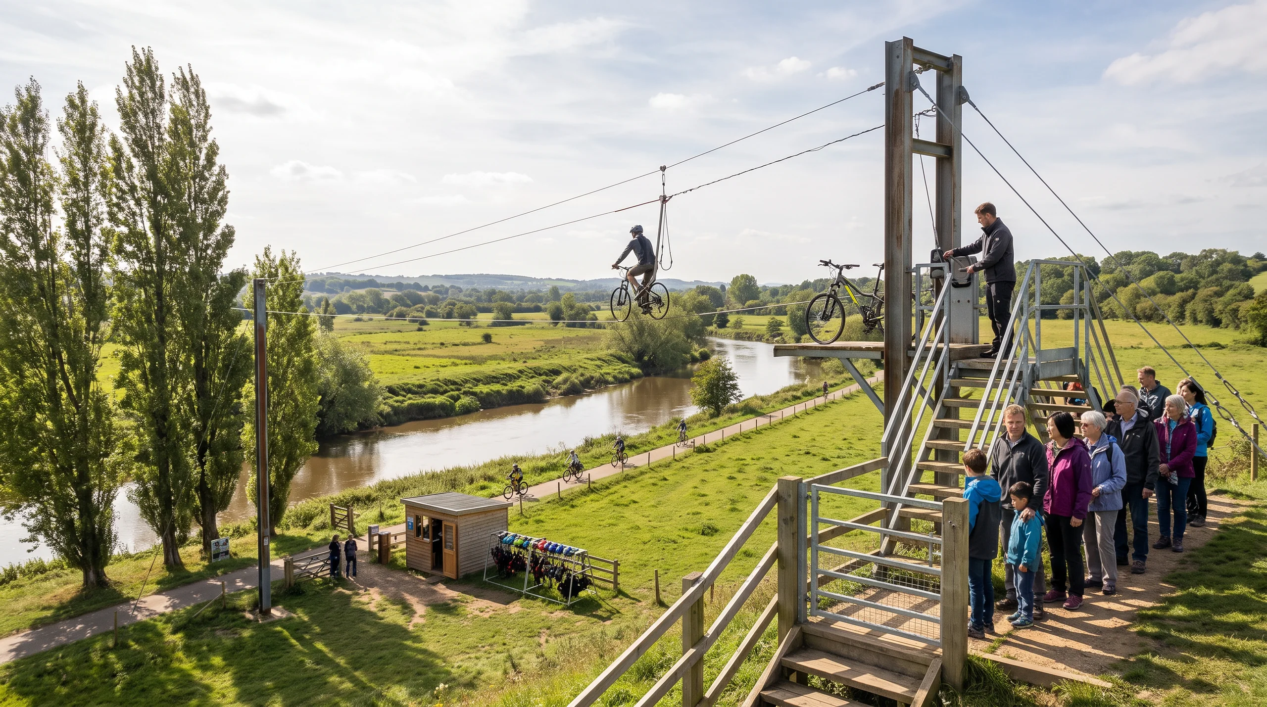 Zip Cycle, at a site
